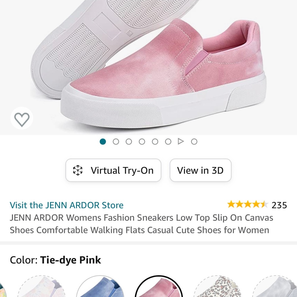 Slip on canvas shoes